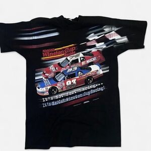 Nascar Black Tee with Racing Graphics